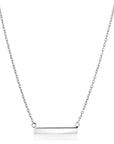 Zinzi zilveren ketting 45cm met glanzend plaatje om te graveren ZIC2344, exclusief en kwalitatief hoogwaardig. Ontdek nu!