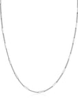 Zinzi zilveren collier 45cm met gourmetschakels en glanzende plaatjes ZIC2366, exclusief en kwalitatief hoogwaardig. Ontdek nu!