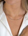 Zinzi zilveren collier 45cm met gourmetschakels en glanzende plaatjes ZIC2366, exclusief en kwalitatief hoogwaardig. Ontdek nu!