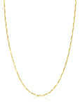 Zinzi gold plated zilveren schakel ketting met glinsterende pijlvormige schakels 1,5mm breed 42-45cm ZIC2414G, exclusief en kwalitatief hoogwaardig. Ontdek nu!