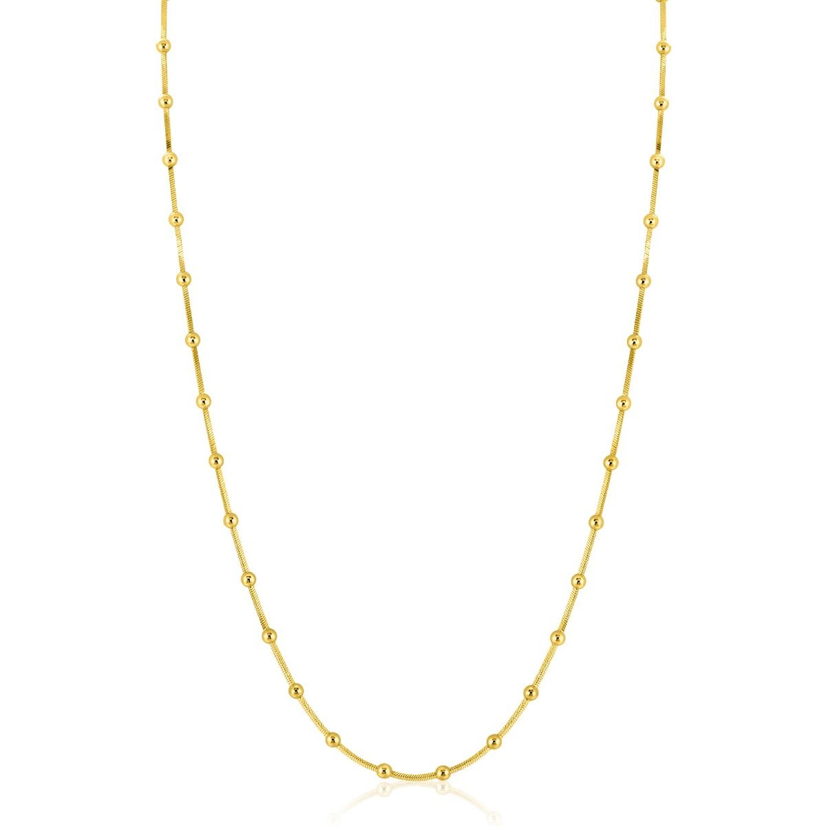 Zinzi gold plated zilveren slangen-ketting met vierkant geslepen schakels 43-45cm ZIC2471G, exclusief en kwalitatief hoogwaardig. Ontdek nu!