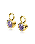 Zinzi ZICH-JUN - Gold Plated Oorbedels Lichtpaarse Geboortesteen Juni, exclusief en kwalitatief hoogwaardig. Ontdek nu!