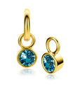 Zinzi ZICH-MRT - Gold Plated Oorbedels met Blauwe Geboortesteen Maart, exclusief en kwalitatief hoogwaardig. Ontdek nu!