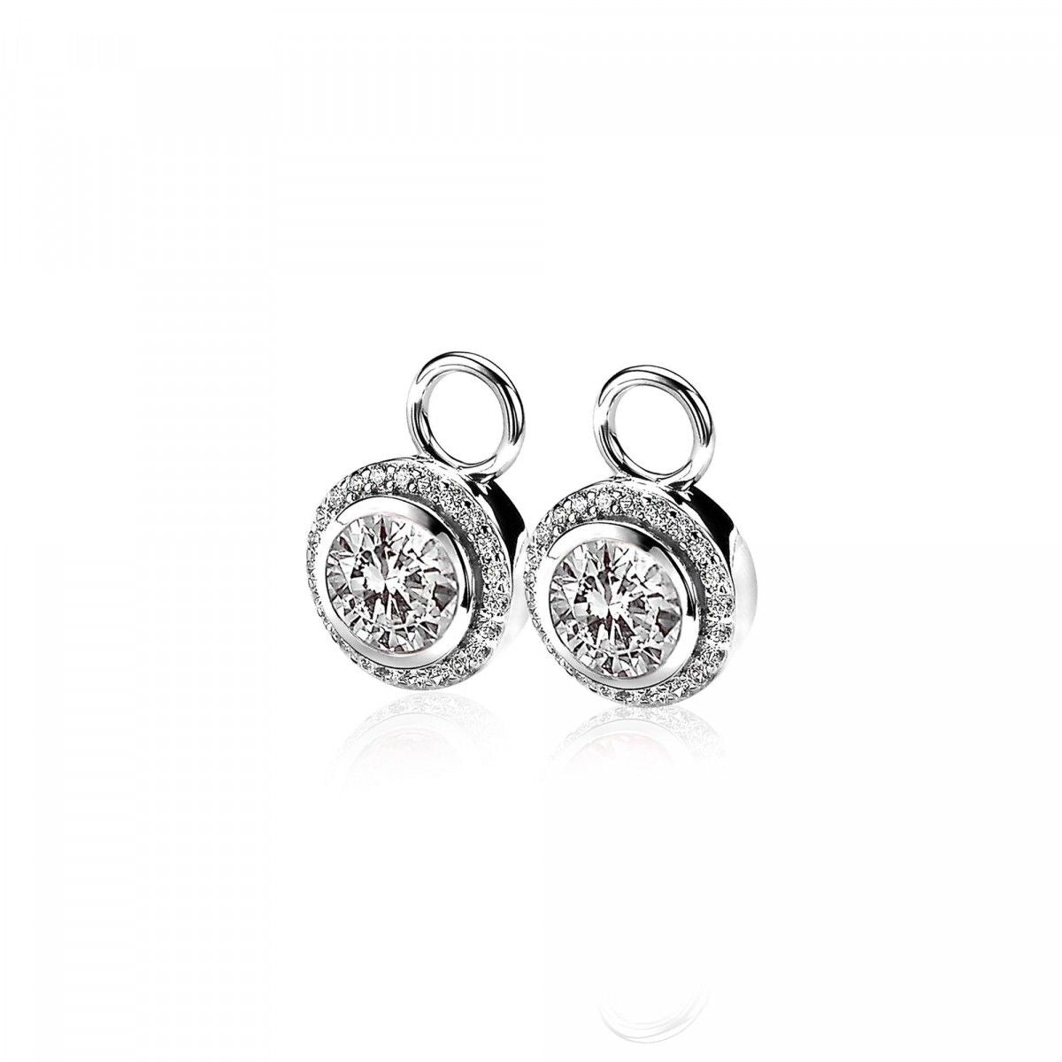 Zinzi zilveren oorbedels wit ZICH1244, exclusief en kwalitatief hoogwaardig. Ontdek nu!