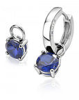 Zinzi zilveren oorbedels rond donkerblauw ZICH1300Q, exclusief en kwalitatief hoogwaardig. Ontdek nu!