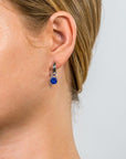 Zinzi zilveren oorbedels rond donkerblauw ZICH1300Q, exclusief en kwalitatief hoogwaardig. Ontdek nu!