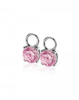Zinzi zilveren oorbedels rond roze ZICH1300R, exclusief en kwalitatief hoogwaardig. Ontdek nu!