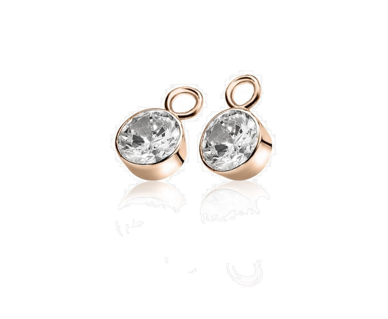 Zinzi zilveren oorbedels rose verguld 7mm rond wit ZICH1486D, exclusief en kwalitatief hoogwaardig. Ontdek nu!