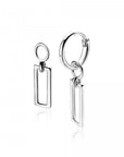 Zinzi zilveren oorbedels open rechthoek 14mm ZICH1692, exclusief en kwalitatief hoogwaardig. Ontdek nu!