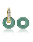 Zinzi oorbedels rond 12mm groen agaat ZICH2274G, exclusief en kwalitatief hoogwaardig. Ontdek nu!