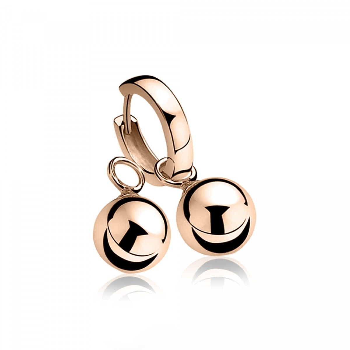 Zinzi zilveren oorbedels rose verguld bol 10mm ZICH716R, exclusief en kwalitatief hoogwaardig. Ontdek nu!