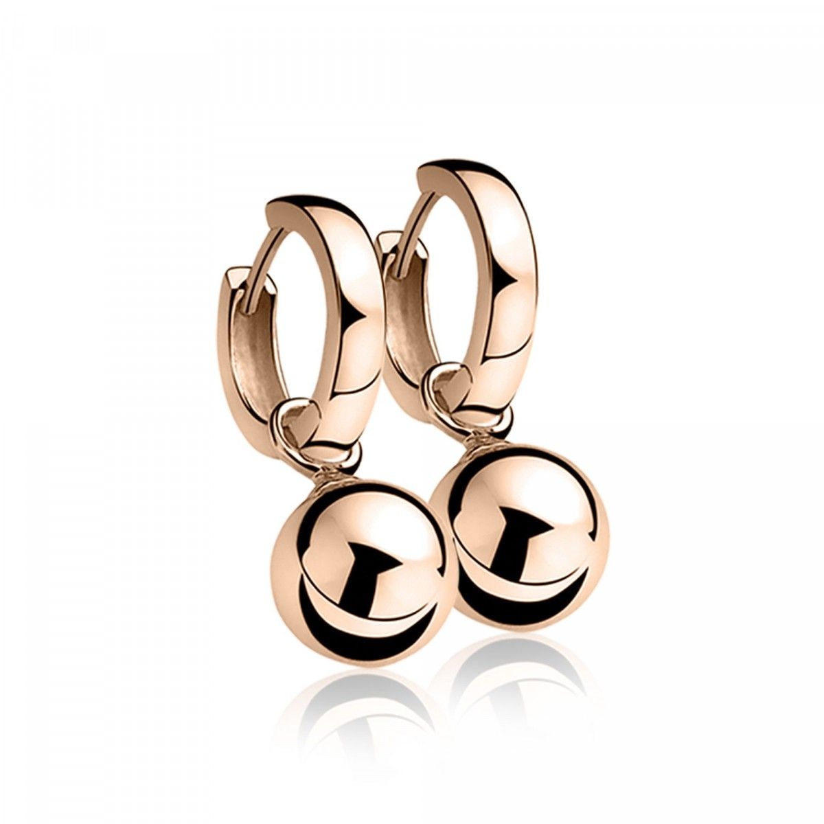 Zinzi zilveren oorbedels rose verguld bol 10mm ZICH716R, exclusief en kwalitatief hoogwaardig. Ontdek nu!