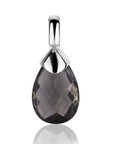 Zinzi zilveren hanger peervorm donkergrijs ZIH1171Z, exclusief en kwalitatief hoogwaardig. Ontdek nu!