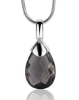 Zinzi zilveren hanger peervorm donkergrijs ZIH1171Z, exclusief en kwalitatief hoogwaardig. Ontdek nu!