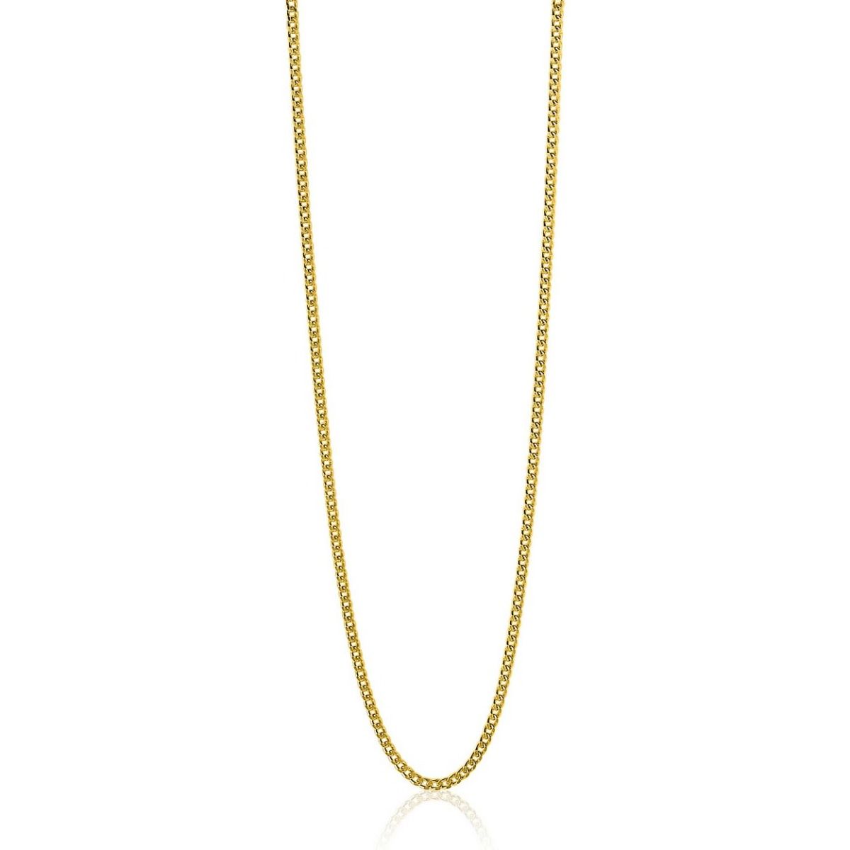Zinzi zilveren goudvergulde gourmet ketting ZILC-GG, exclusief en kwalitatief hoogwaardig. Ontdek nu!