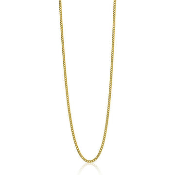 Zinzi zilveren goudvergulde gourmet ketting ZILC-GG