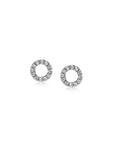 Zinzi zilveren oorknoppen open rond wit 6,5mm ZIO1063, exclusief en kwalitatief hoogwaardig. Ontdek nu!