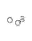 Zinzi zilveren oorknoppen open rond wit 6,5mm ZIO1063, exclusief en kwalitatief hoogwaardig. Ontdek nu!