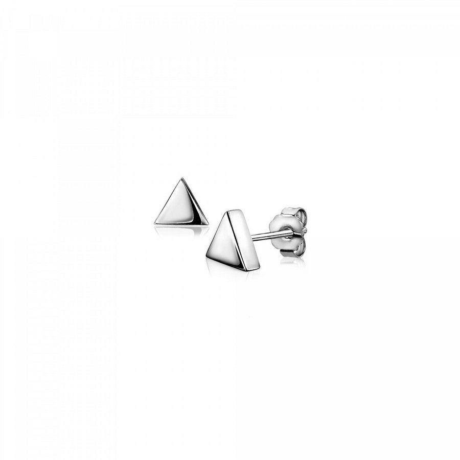 Zinzi zilveren oorknoppen glad driehoek 6mm ZIO1375, exclusief en kwalitatief hoogwaardig. Ontdek nu!