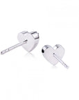 Zinzi zilveren oorknoppen hart wit 6mm ZIO1378Z, exclusief en kwalitatief hoogwaardig. Ontdek nu!