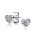 Zinzi zilveren oorknoppen hart wit 6mm ZIO1378Z, exclusief en kwalitatief hoogwaardig. Ontdek nu!