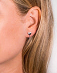 Zinzi zilveren oorknoppen met ketting hart ZIO1686, exclusief en kwalitatief hoogwaardig. Ontdek nu!