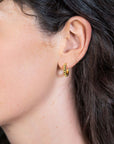 Zinzi zilveren oorringen 15x3mm 14K geel verguld met hartjes ZIO1798G, exclusief en kwalitatief hoogwaardig. Ontdek nu!
