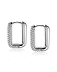 Zinzi zilveren luxe oorringen 18x3mm rechthoekig met witte zirkonia's ZIO2222Z, exclusief en kwalitatief hoogwaardig. Ontdek nu!