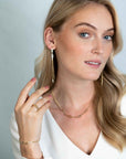 Zinzi zilveren oorstekers extra 14K geel verguld dubbele ketting en paperclip schakel 85mm ZIO2262G, exclusief en kwalitatief hoogwaardig. Ontdek nu!