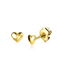 Zinzi gold plated zilveren oorknopjes hartje 4mm ZIO2365G, exclusief en kwalitatief hoogwaardig. Ontdek nu!