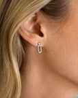 Zinzi zilveren ovale oorknoppen 13mm bezet met witte zirkonia's ZIO2398, exclusief en kwalitatief hoogwaardig. Ontdek nu!