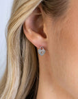 Zinzi zilveren hart oorstekers (10mm), met trendy sleutelgat en bezet met witte zirkonia's ZIO2400, exclusief en kwalitatief hoogwaardig. Ontdek nu!