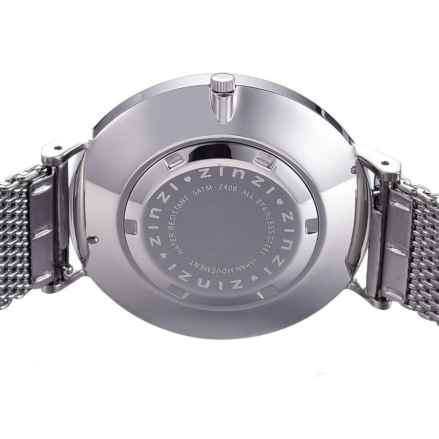 Zinzi ZIW406M - Horloge - Zilverkleurig - 38 mm + gratis Zinzi armbandje, exclusief en kwalitatief hoogwaardig. Ontdek nu!