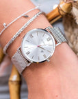 Zinzi Horloge Retro ZIW502M + gratis armband t.w.v. 29,95 - Zilverkleurig - 34 mm, exclusief en kwalitatief hoogwaardig. Ontdek nu!