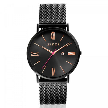 Zinzi horloge ZIW509M Zwart 34mm + gratis Zinzi armbandje, exclusief en kwalitatief hoogwaardig. Ontdek nu!
